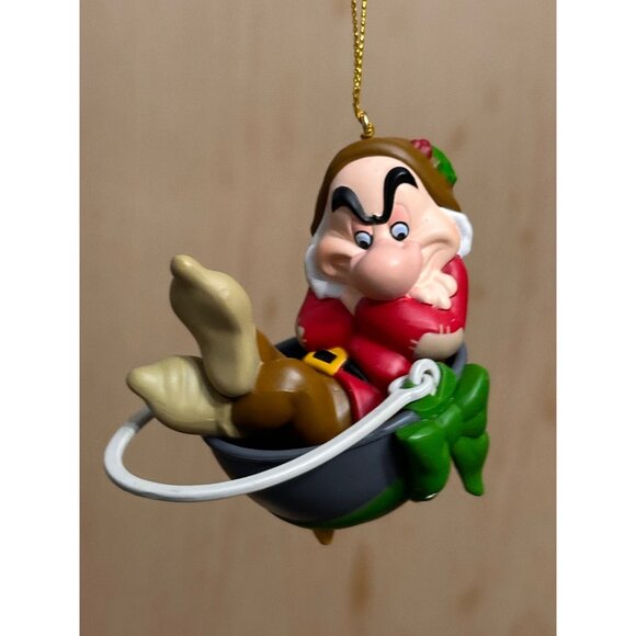 Disney Snow White Grumpy Ornament Grolier Presidents Edition dwarf + box - Picture 2 of 7